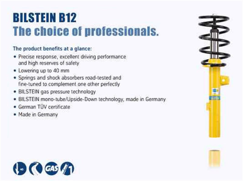 Bilstein 13-17 Porsche 911 Carrera 3.4L/3.8L Front and Rear B12 Pro-Kit Suspension Kit